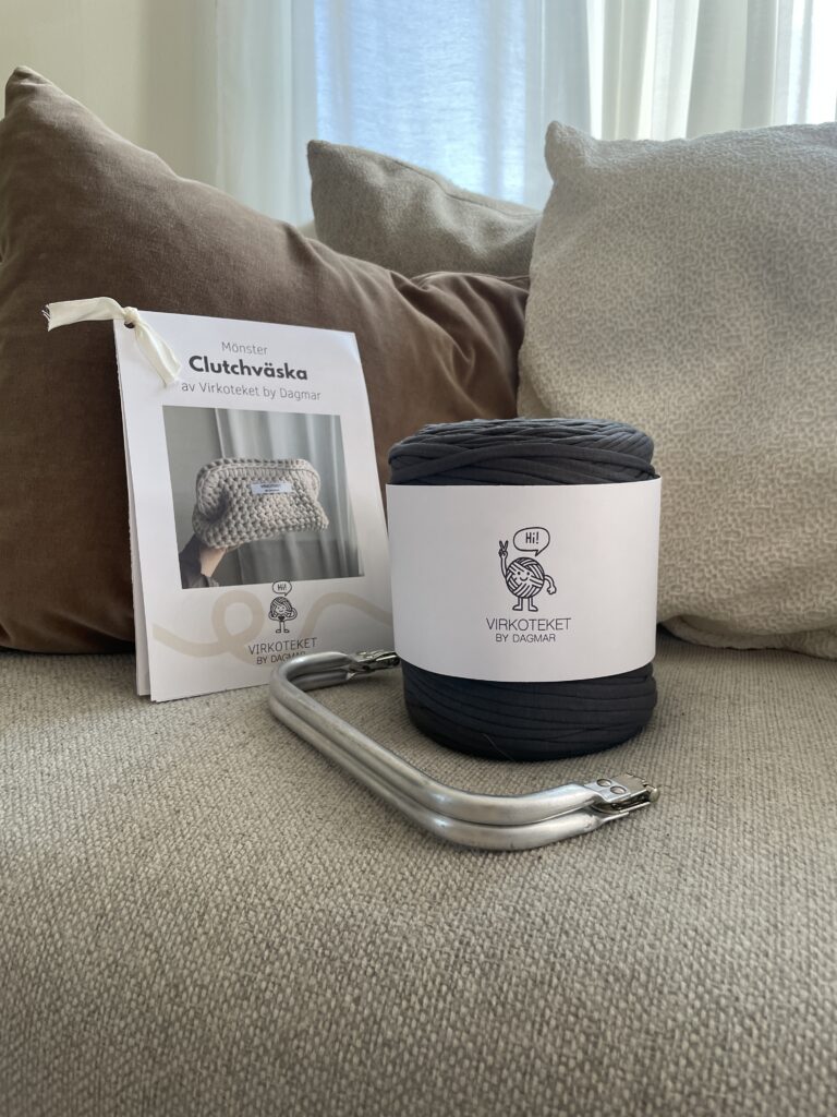 diy-kit clutch grå