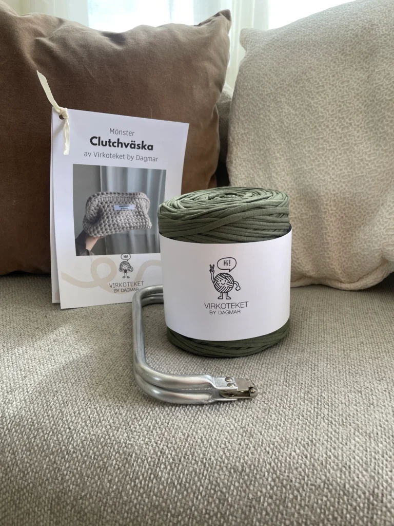 diy-kit clutch olivgrön